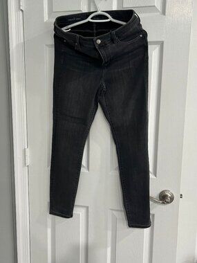 Women's Liverpool Black-Washed Denim Jeans - Size 10/39